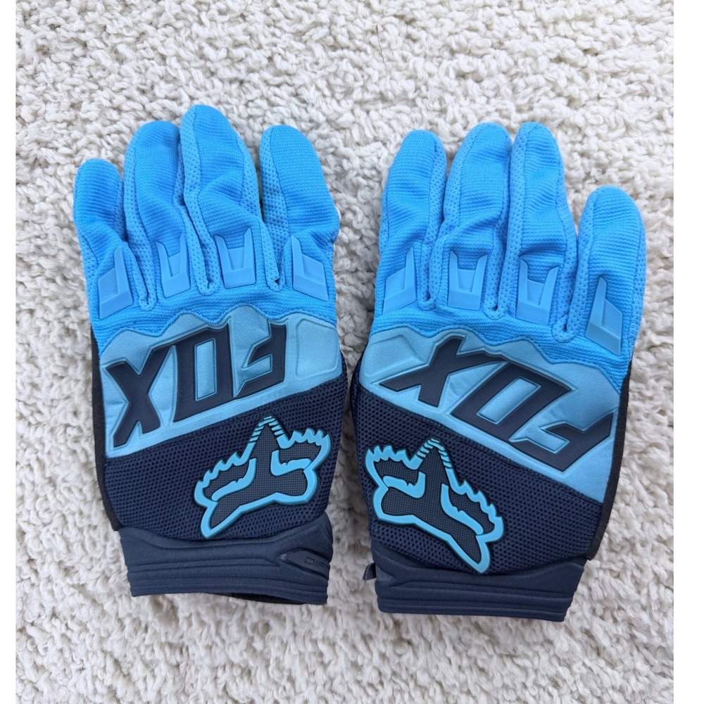 Fox Racing Dirtpaw Gloves Men XL Blue Navy Motocross MTB BMX Racing Gear 17291
